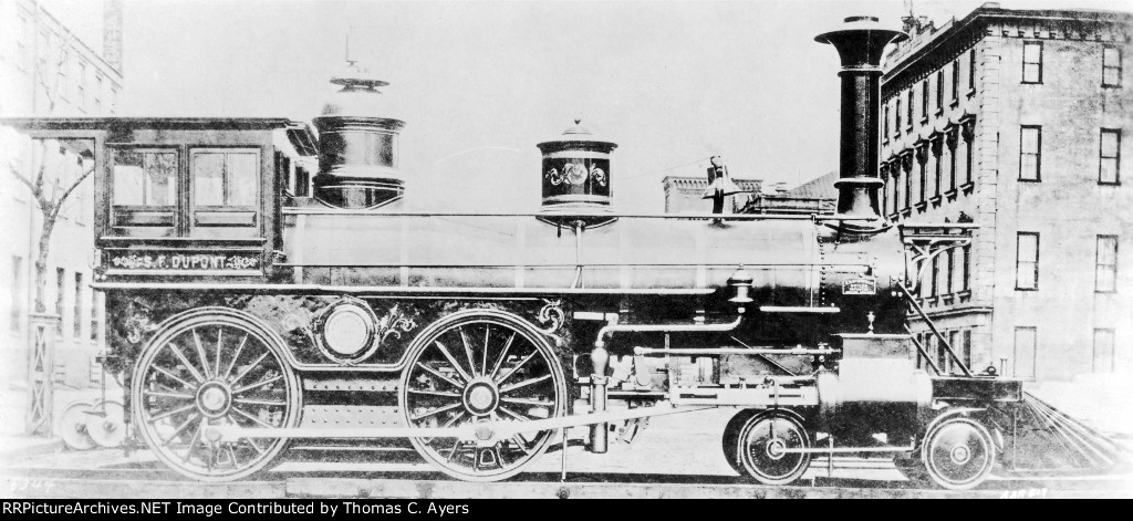 PRR "S.F. DuPont," 4-4-0, c. 1880